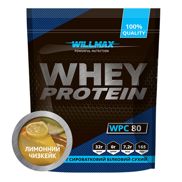 Протеин Willmax 80% Лимонный чизкейк 920г